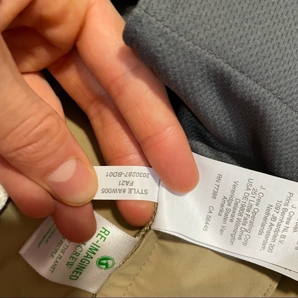 J crew 484 slim fit tech pants khaki - Picture 5 of 5